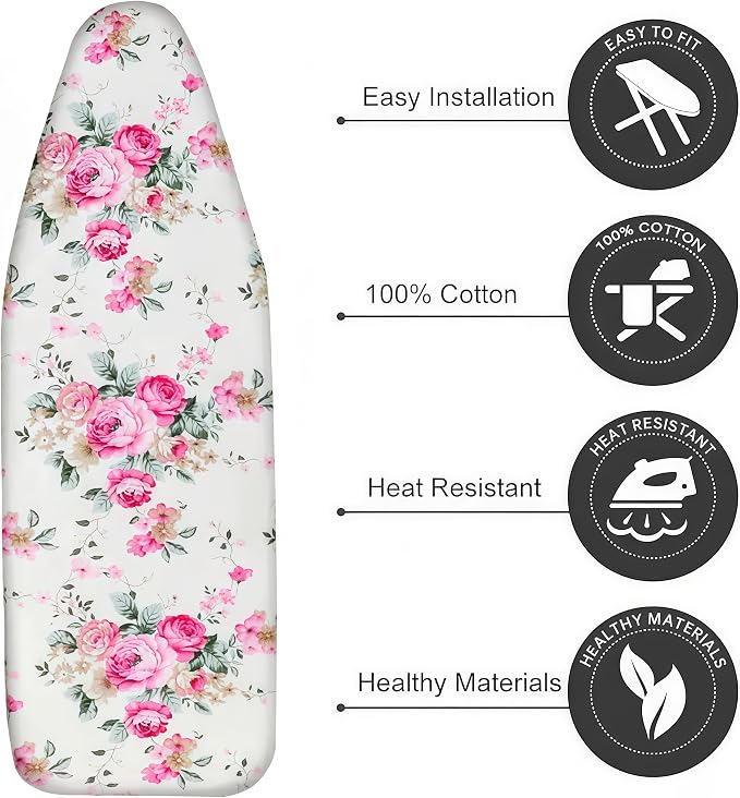 Ironing Board Cover with Two 5MM Thick Feltpads, Fits Standard Ironing Boards - Image 3