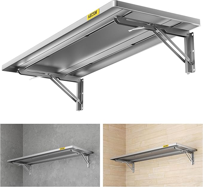 1.2x3ft Adjustable Rail Type Folding Storage Rack Shelf, Suitable by AECXM