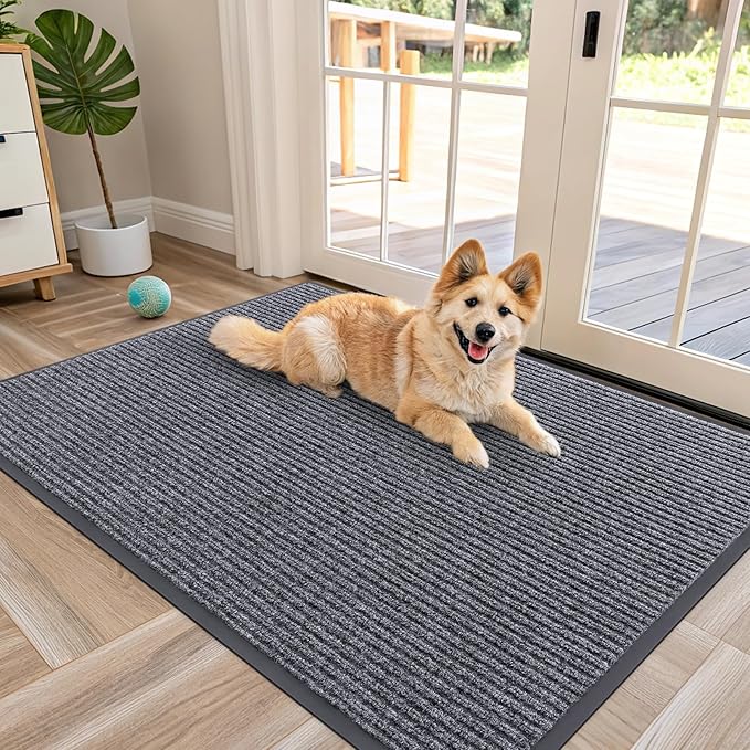 OLANLY Front Door Mat Indoor Outdoor Entrance, Waterproof Heavy Duty Doormat by OLANLY