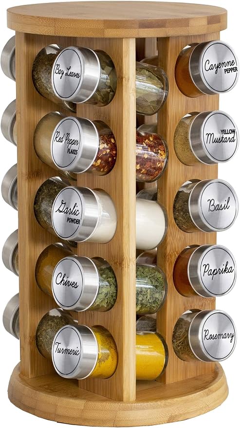 Orii 20 Jar Bamboo Spice Rack by Orii