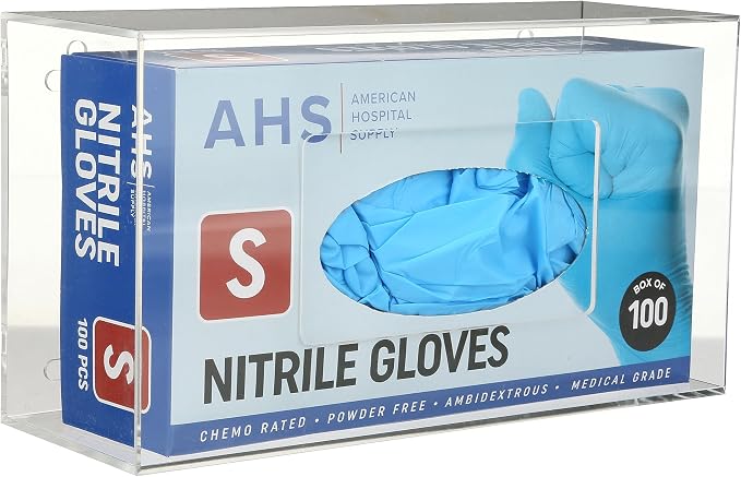 AMERICAN HOSPITAL SUPPLY Wall-Mount Glove Dispenser | Clear Acrylic Glove Box by AHSAMERICANHOSPITALSUPPLY