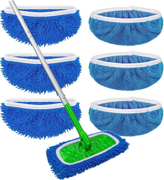 Reusable Microfiber Mop Pads Washable Wet Pads Compatible by Cleanwithoutthehassle