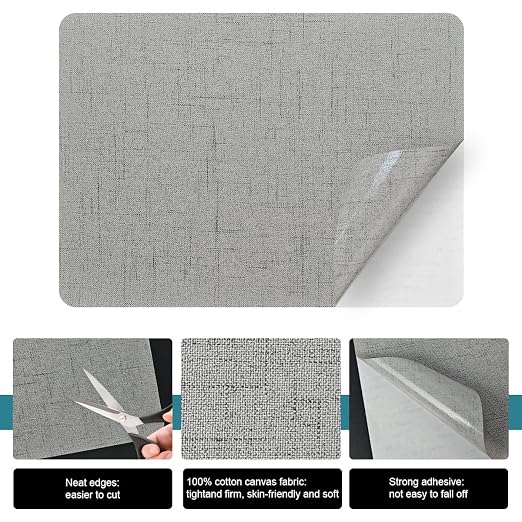 J.CARP 2Pcs Linen Repair Patches, Large Self-Adhesive Fabric Patch - Image 3