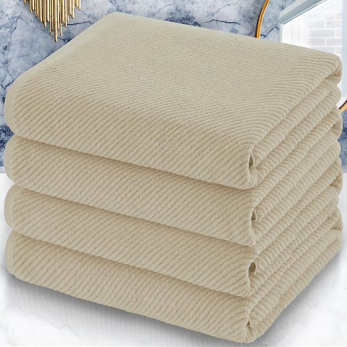 VOOVA & MOVAS Bath Towel Set, Large 30" x 56" by VOOVAMOVAS