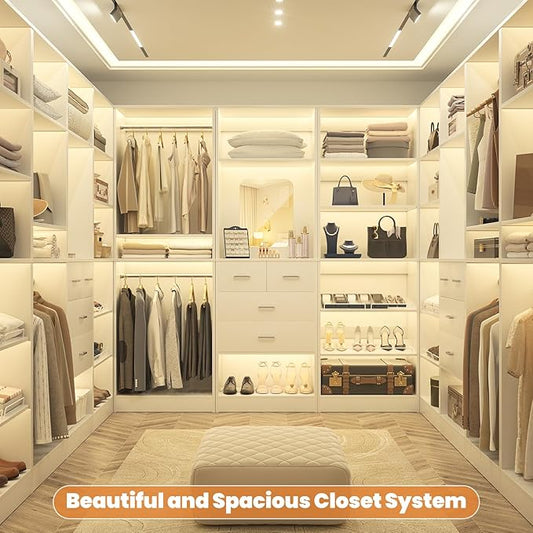 Unikito Freestanding Closet System, 25” Closet Organizer Wardrobe - Image 2