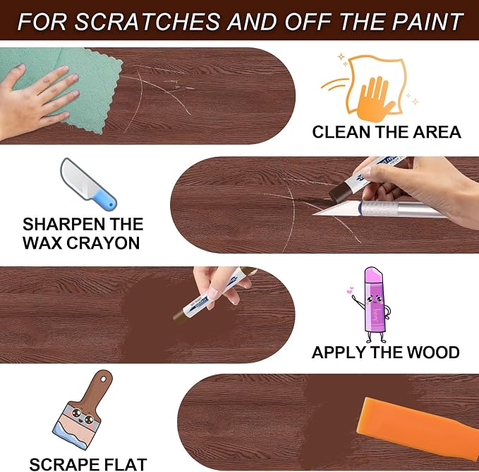 Wood Filler Sticks with 1P Box, 1P Knife, 1P Scraper and 1P Rag, Pletpet 10 - Image 4