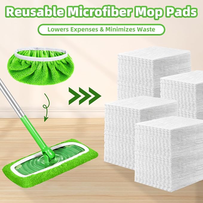 Reusable Dry Sweeping Cloths Microfiber Wet Pads Refill Compatible - Image 7
