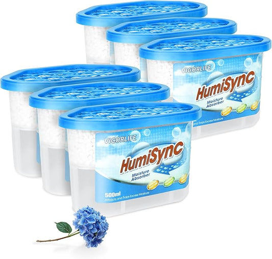 Moisture Absorbers 6 Pack, Portable Humidity Absorber Boxes by Unknown