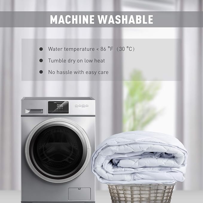 Sunflower King Mattress Pad, Hypoallergenic Cotton Mattress Cover, 18-22" Extra - Image 9