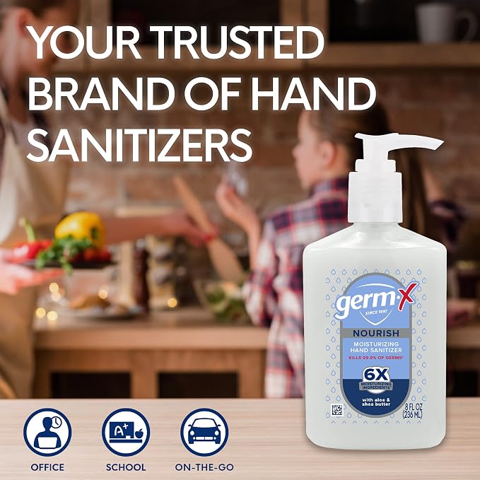Germ-X Nourish Hand Sanitizer, 2-in-1 Moisturizing and Sanitizing Formula - Image 6