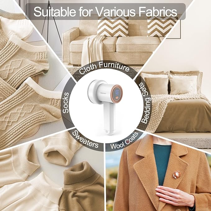 Fabric Shaver Fuzz Remover Rechargeable, HOMEASY Electric Lint Remover Shaver - Image 7