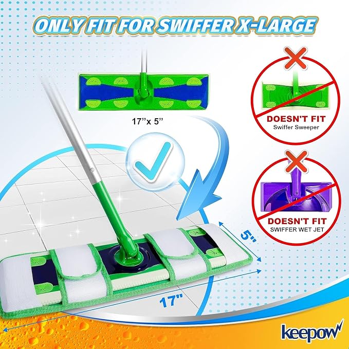 KEEPOW XL Mop Pads Compatible - Image 6