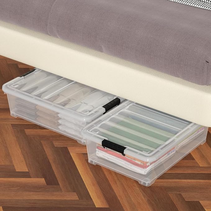 25 Quart Clear Under Bed Storage Container - Image 4