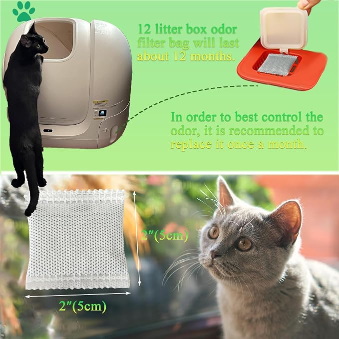 12 Pack Odor Eliminator for PuraMax Self-Cleaning Cat Litter Box, Natural - Image 7