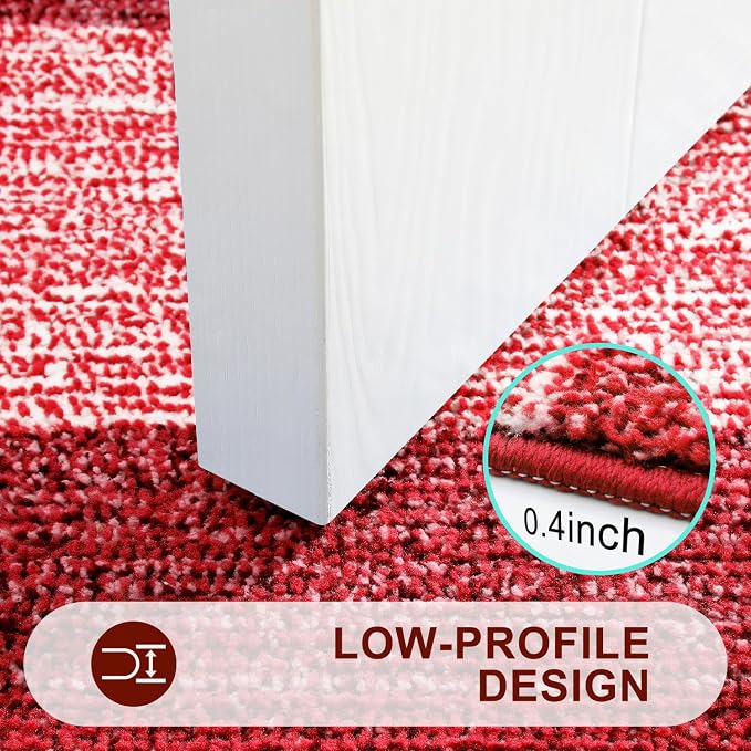 Kitinjoy Indoor Outdoor Door Mat, 36x24 Non-Slip Absorbent Dirt Trapper - Image 4