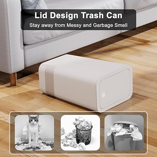 N. NETDOT 3 Pack 10L / 2.6 Gallon Small Trash Can - Image 3