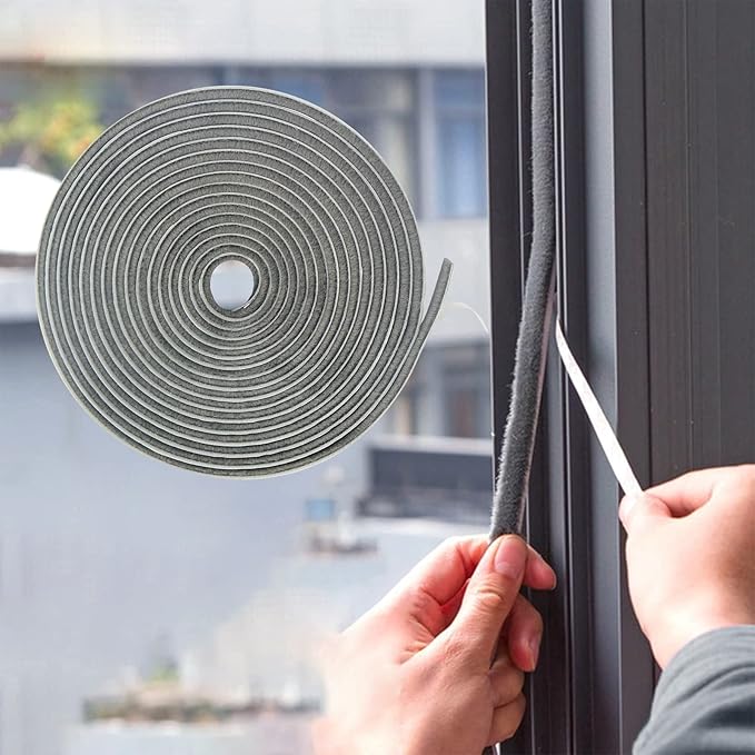 65FT Brush Weather Stripping, Neat Pile Self Adhesive Seal Strip by Bruiefpap