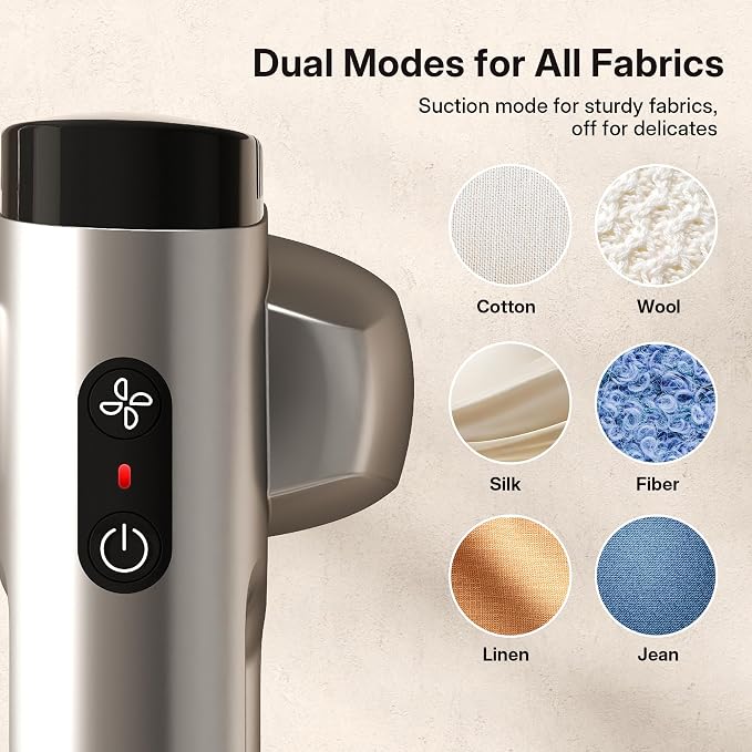 GKJ Steamer for Clothes, Handheld Vacuum Steamer 2300 Pa Suction, Portable - Image 6