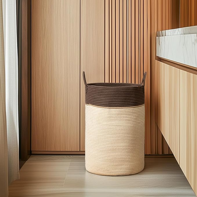 LA JOLIE MUSE Woven Basket Rope Storage Baskets - Image 3