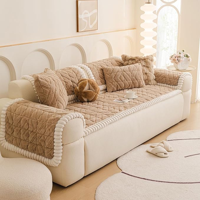 OTOB Couch Covers for 3 Cushion Couch Sofa Pet Friendly, Washable & Non Slip - Image 9