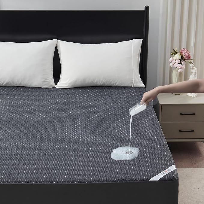BEDLORE King Mattress Protector, Waterproof Noiseless Mattress Cover by Bedlore