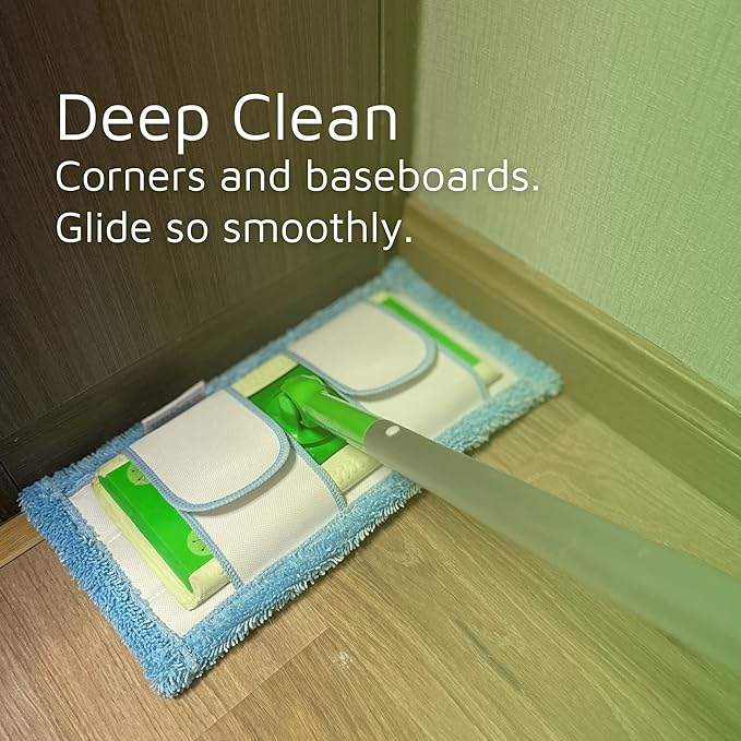 Reusable Mop Pad for Swiffer Sweeper Mop, 12.5'' Microfiber Mop Pad Refill - Image 4