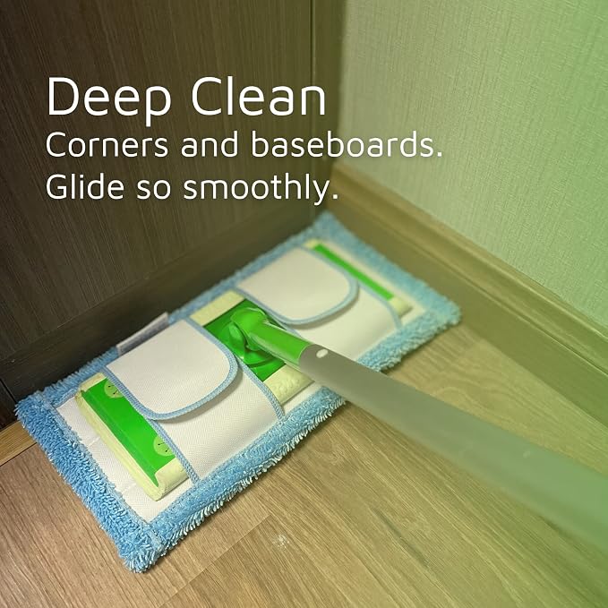 Reusable Microfiber Mop Pad for Swiffer Sweeper, 12.5'' Refill Washable for - Image 4