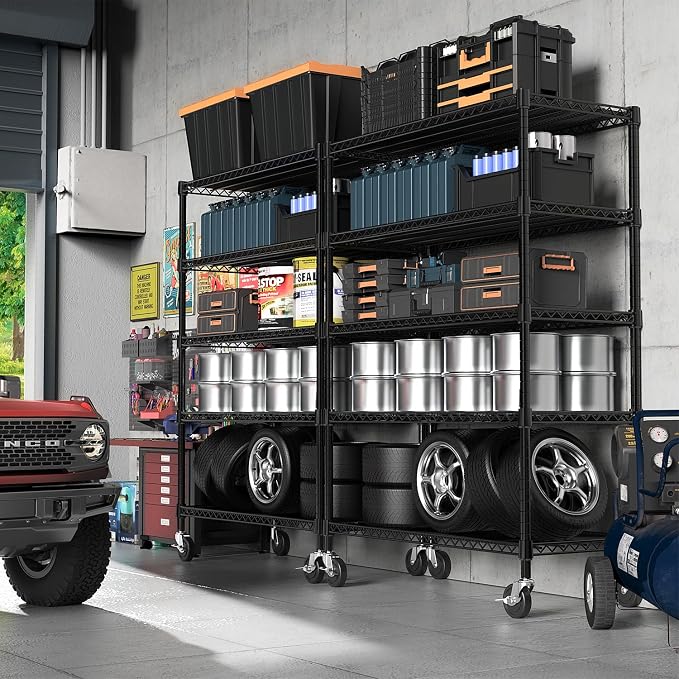 Garage Shelving 5 Tier Industrial Metal Shelving Units - Image 7