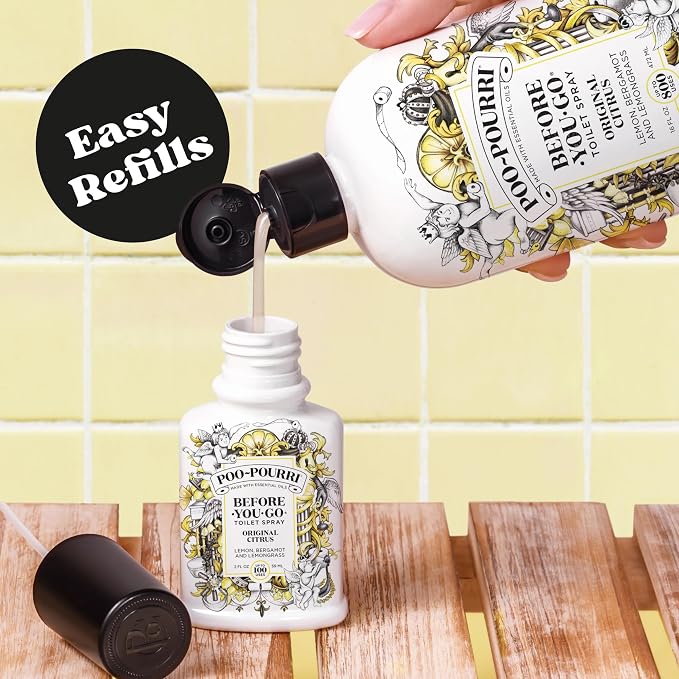 Poo-Pourri Before-You-Go Toilet Spray Refill, Original Citrus, 16 Fl Oz - Image 3