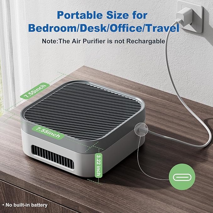 Air Purifier for Home – True HEPA Filter for Pets, Smoke & Allergies | 600 Sq - Image 2