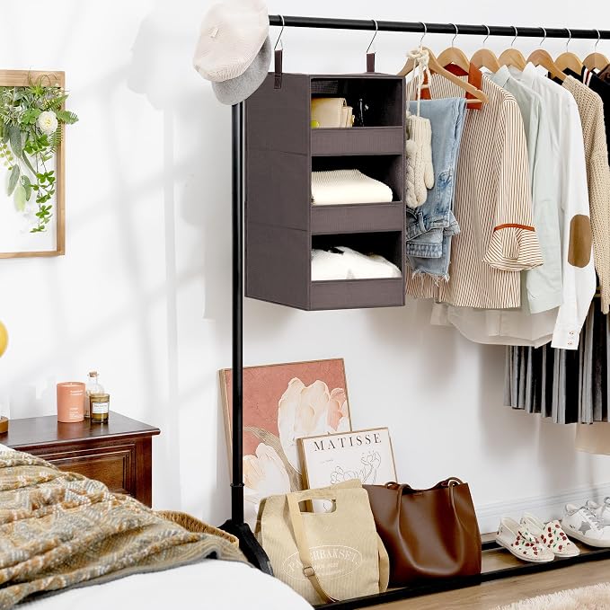 GRANNY SAYS 3-Shelf Closet Organizers and Storage, Foldable Hanging Closet - Image 6