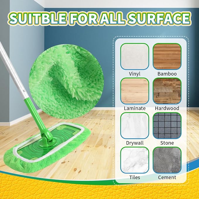 3 Pack Reusable 100% Coral Fleece Mop Pads Compatible - Image 6
