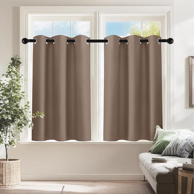 PONY DANCE Kitchen Window Curtains Short 36 inch Length by PONYDANCE
