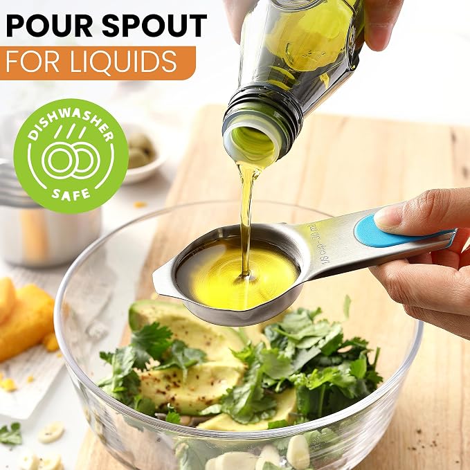 Spring Chef Magnetic Stainless Steel Measuring Cups, Kitchen Tools - Image 7