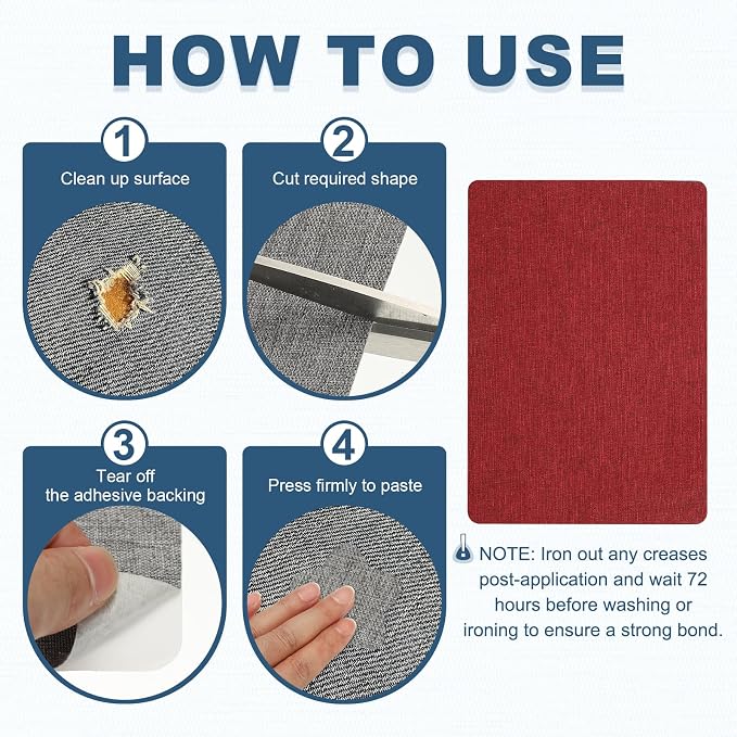 PATIKIL 8x11 Inch Linen Repair Patches - Image 4