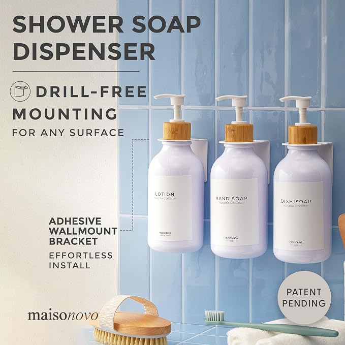 MaisoNovo Shampoo and Conditioner Dispenser - Image 2