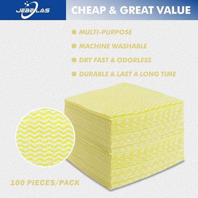 JEBBLAS Reusable Cleaning Cloths Handi Wipes Reusable Cloths Dry Cleaning - Image 3