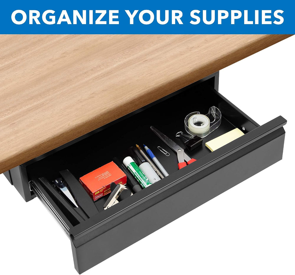 Mount-It! Under Desk Pull-Out Drawer, Heavy-Duty Steel Under Table Slide-Out ...