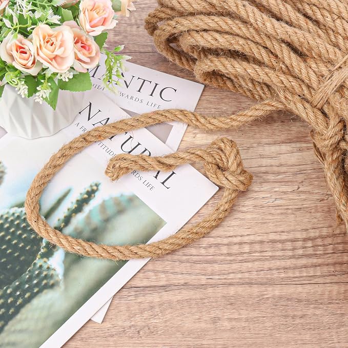 1/2 inch Hemp Rope, 164 Feet Twisted Manila Rope - Image 4