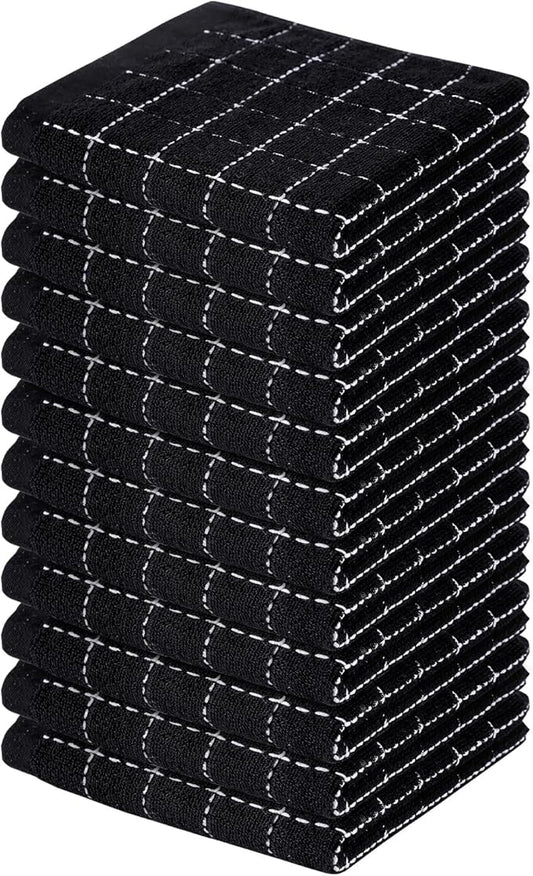 Homaxy 100% Cotton Terry Kitchen Dish Cloths, Ultra Soft and Absorbent Dish by Homaxy