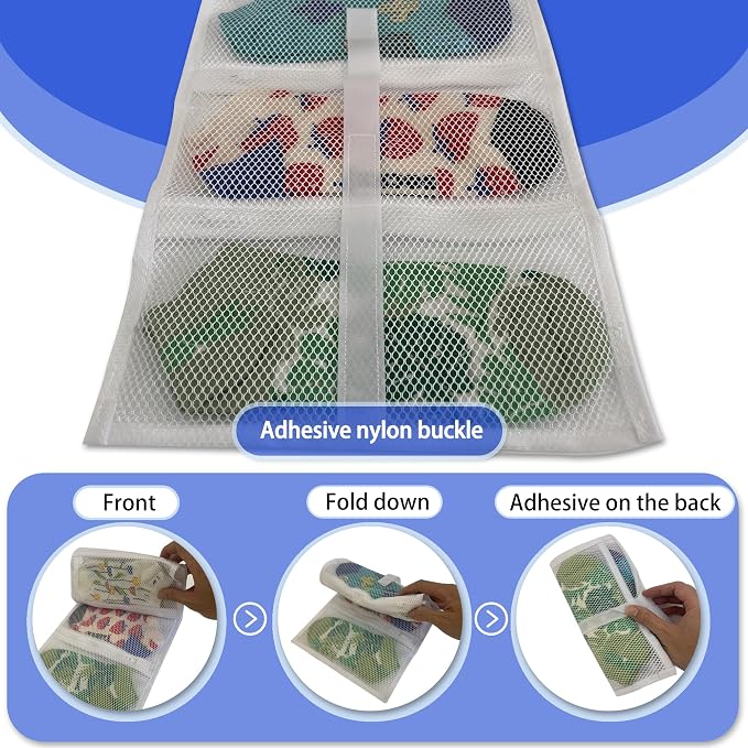 Mesh laundry bags for washing machine, can wash 10 pairs of socks, maintain - Image 4