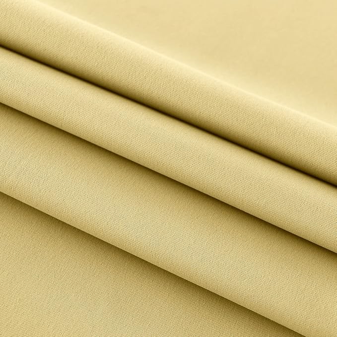 DWCN French Door Curtains – Rod Pocket Thermal Blackout Curtain - Image 5