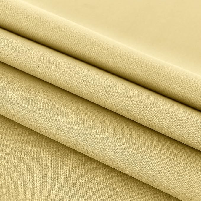 DWCN French Door Curtains – Rod Pocket Thermal Blackout Curtain - Image 5
