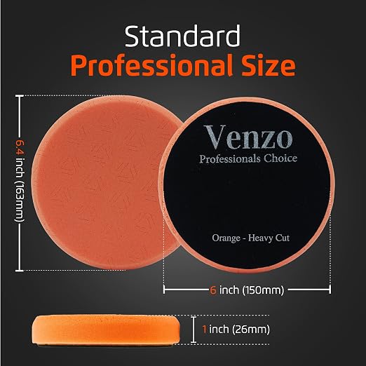 Venzo 6 Inch Buffing Polishing Pads, Buffing Polishing Kit, Polishing & Waxing - Image 3