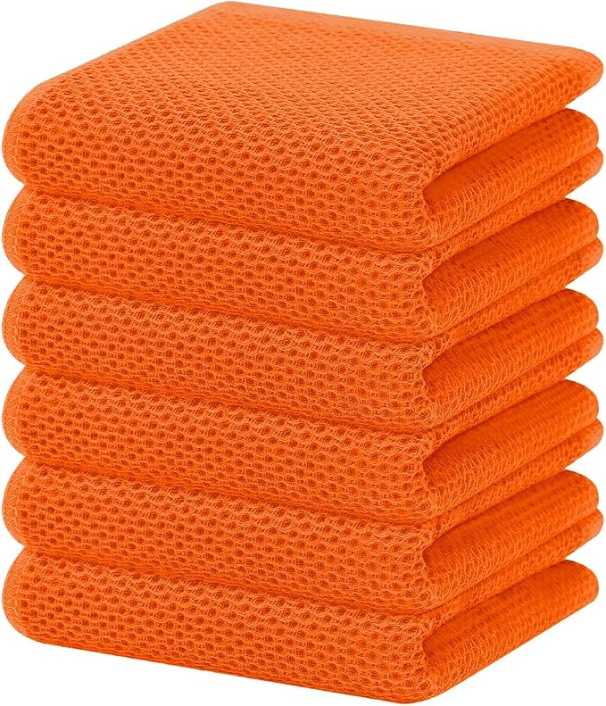 Homaxy 100% Cotton Waffle Weave Kitchen Dish Towels, Ultra Soft Absorbent Quick by Homaxy