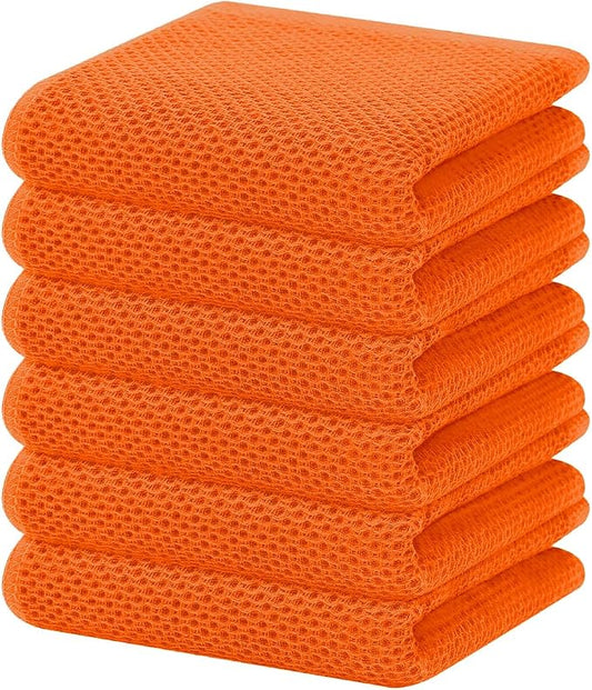 Homaxy 100% Cotton Waffle Weave Kitchen Dish Towels, Ultra Soft Absorbent Quick by Homaxy