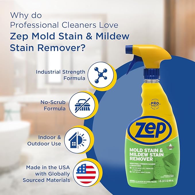 Zep Mold Stain and Mildew Stain Remover - 32 oz - ZUMILDEW32 - Experience the - Image 5