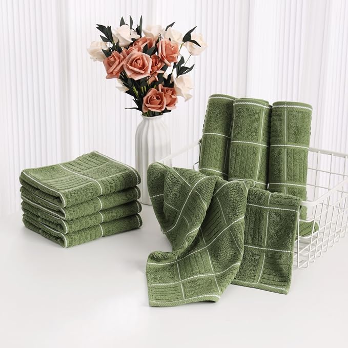 Glynniss Kitchen Towels and Dishcloths Set, Four Dish Towels 16x26 Inches - Image 7