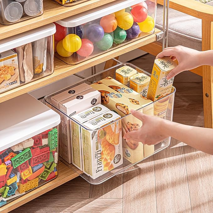 Clear plastic storage bins - Image 4