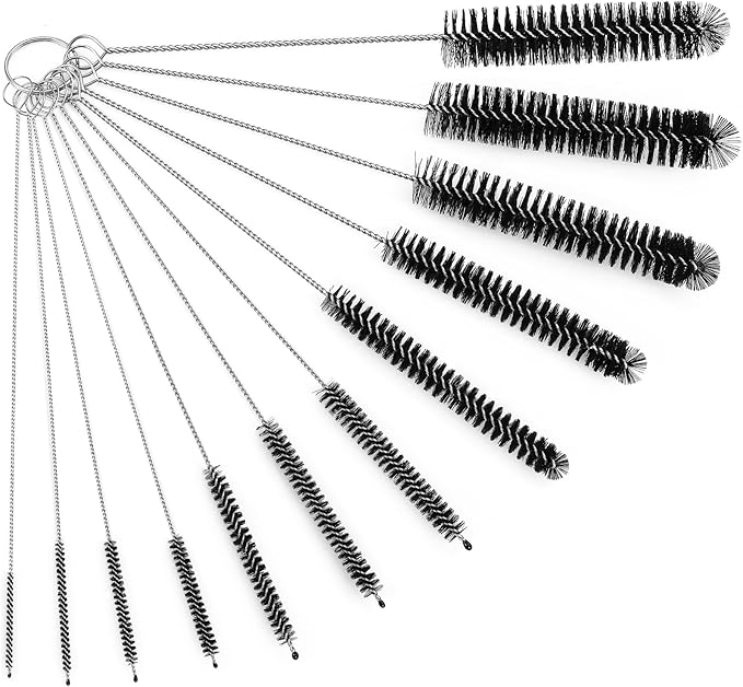 Straw Cleaner Brush Set, 12 Pieces Botthle Cleaning Brush and Nylon Tube Brush by Ixiaoyoo